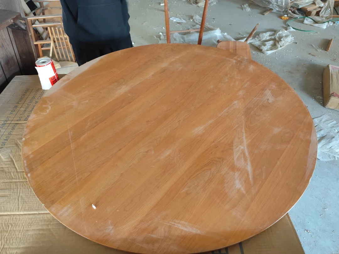 书桌 桌面 樱桃木 100*100*2 瑕疵无售后 木工9139