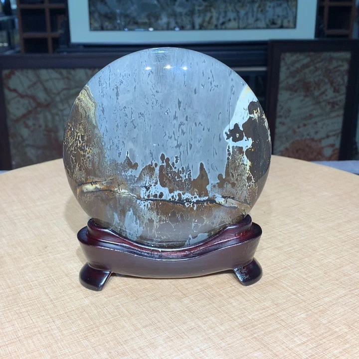 ，广西国画石摆件，收藏观赏