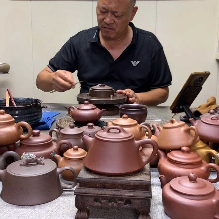 茶壶清水泥柱础180 C半手工制作