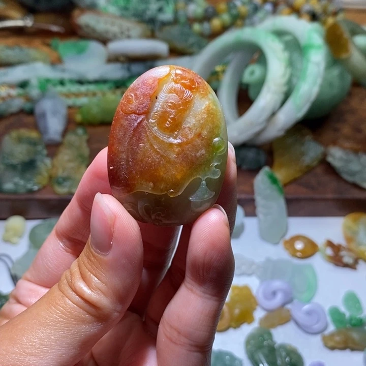 定制翡翠未镶嵌毛货