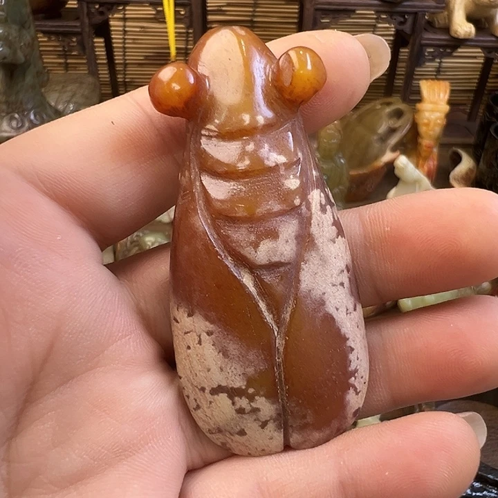 和田玉（糖玉）未镶嵌车挂