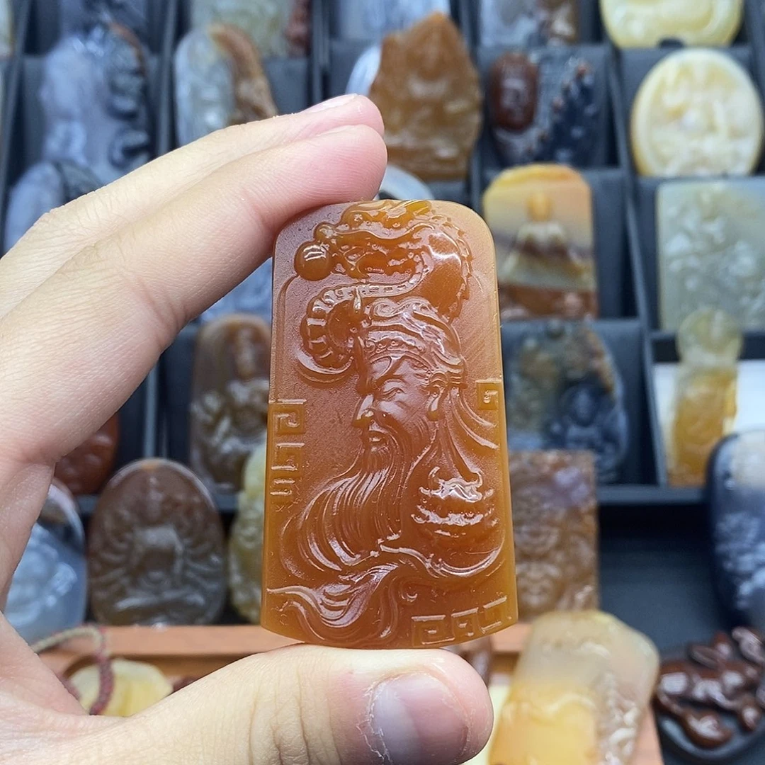 玛瑙/玉髓吊坠(赠链)未镶嵌吊坠