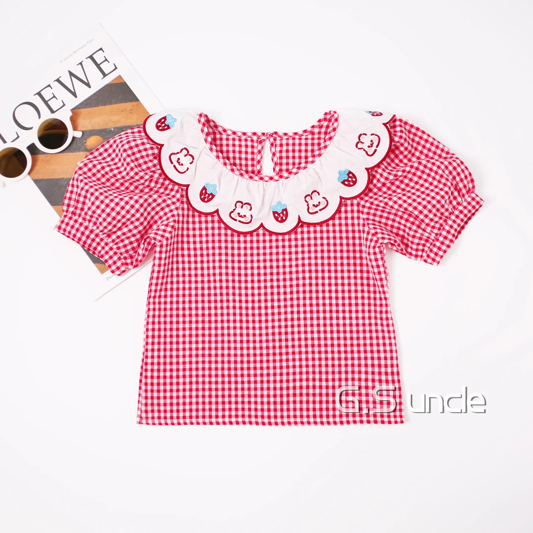 【草莓乳酪】B184夏季女宝休闲百搭可爱短袖