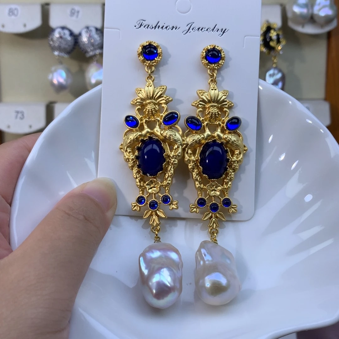 合金淡水珍珠耳环E****?特价2526