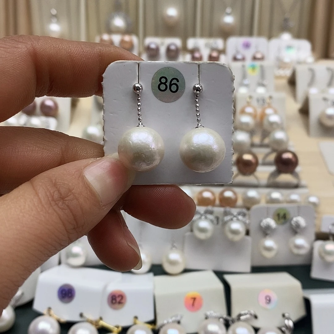 颈饰银S925镶嵌淡水珍珠