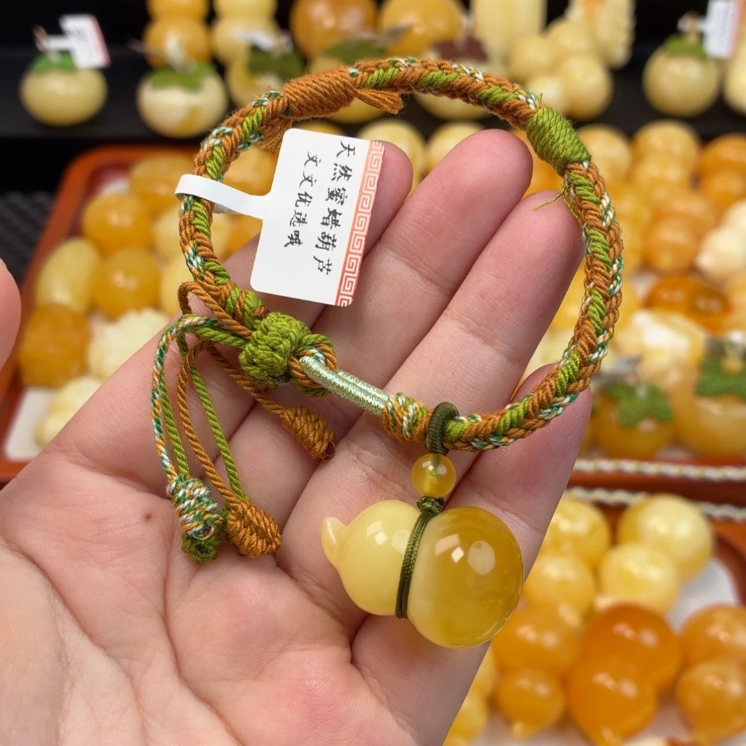 蜜蜡未镶嵌毛衣链蜜蜡