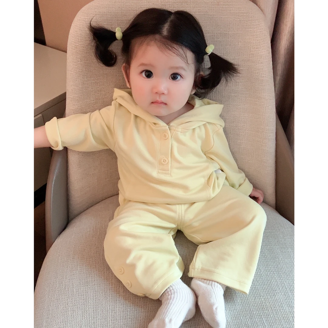 【朵柯丝贴身面膜质感】婴儿童春秋秋衣裤宝宝内衣套装婴幼儿C14