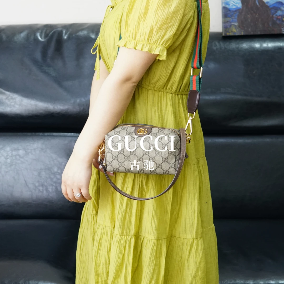 95新 GUCCI/古驰 老花吐司斜挎包/FYWJ04829008/9008