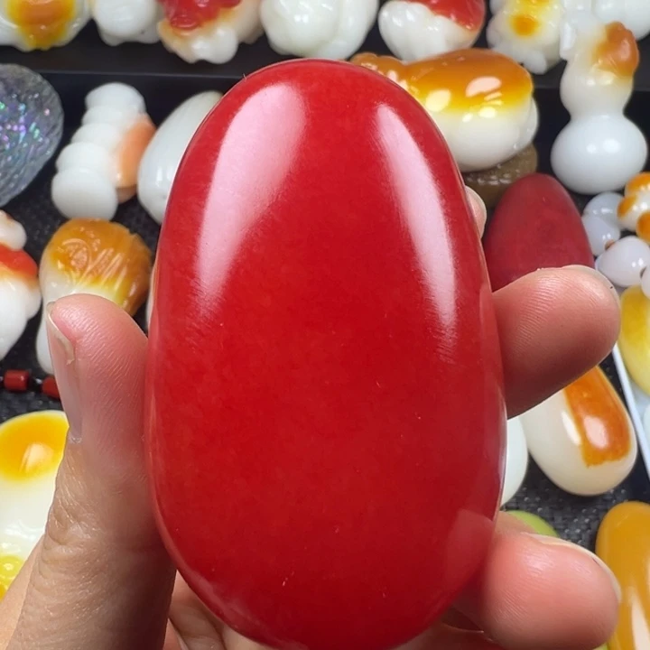 新疆戈壁五彩石金丝