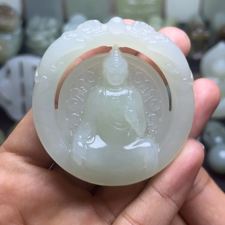 和田玉未镶嵌颈饰