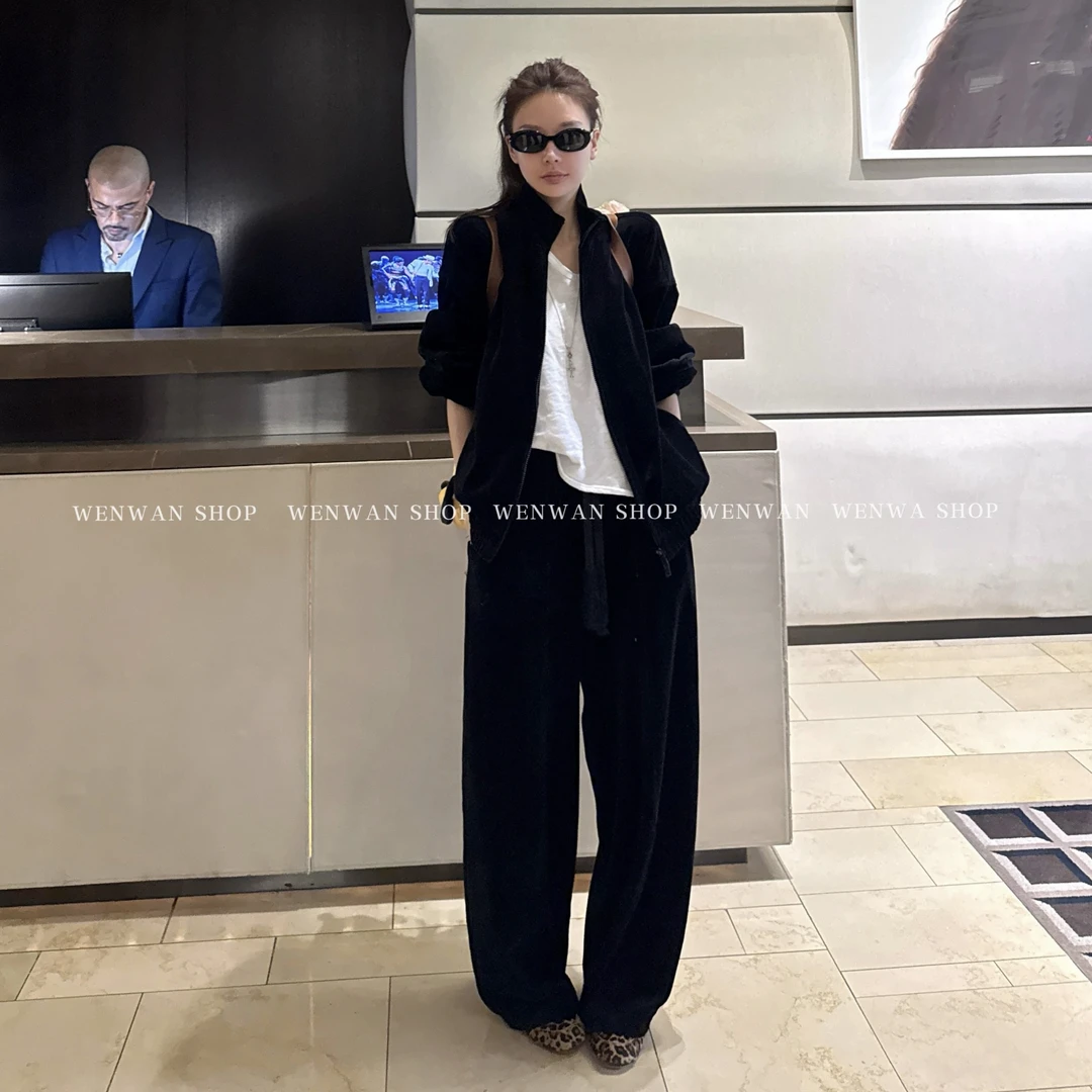 双十一狂欢价！【24小时舒适】2色！百搭休闲套装（外套+长裤）