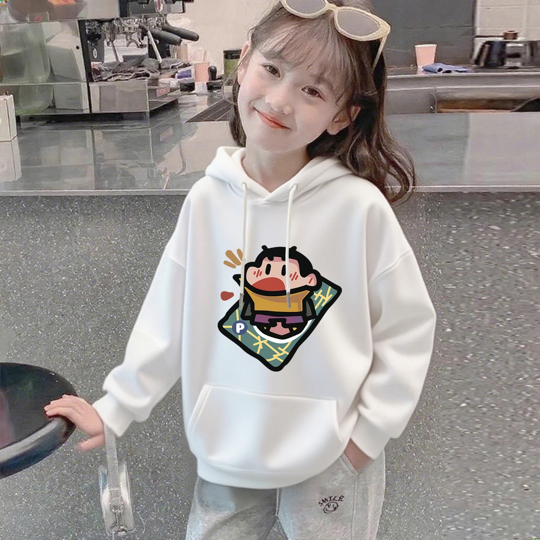 女童卫衣2025新款儿童春秋款中大童秋冬装加绒加厚初中生连帽上衣