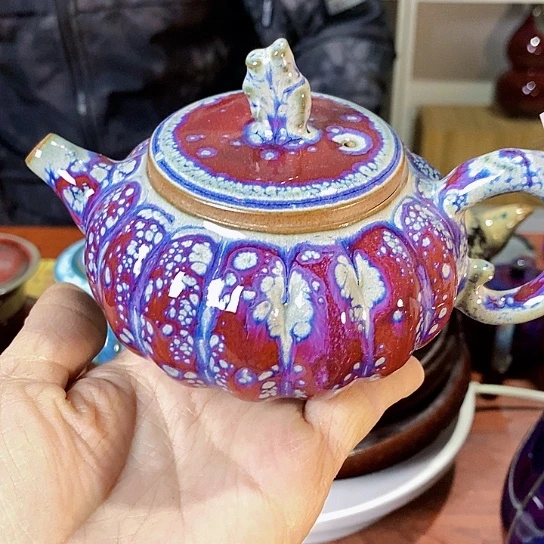 摆件雅*尚峰钧窑作品壶摆件