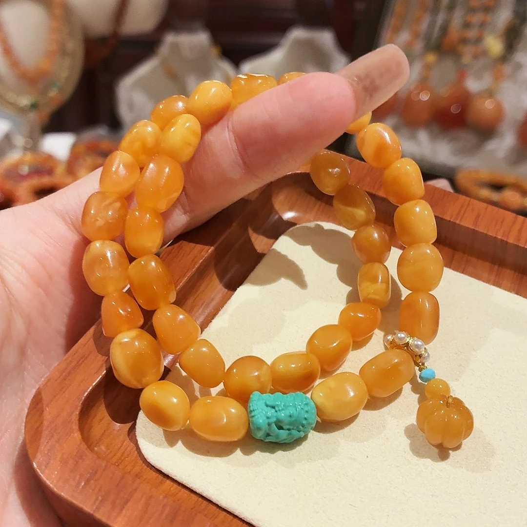 蜜蜡未镶嵌手链手串