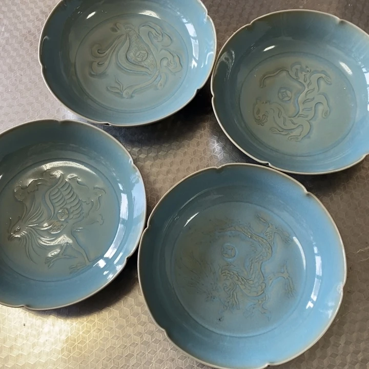 瓷盘原矿釉原产地汝瓷