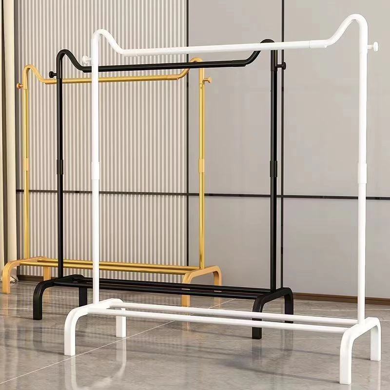 【单杆猫耳】加粗加厚22毫米晾衣杆晾衣架家用轻奢晾衣架落地简易