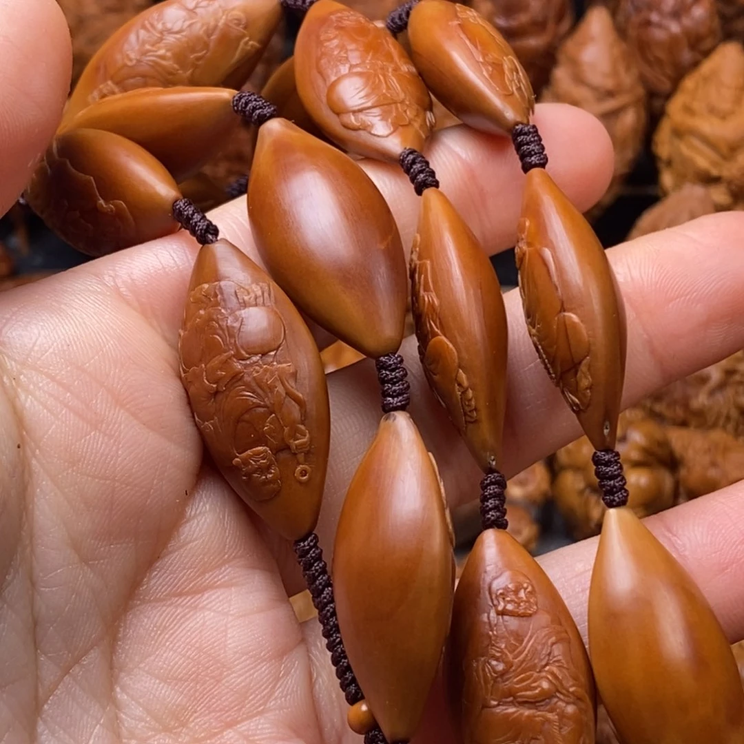 橄榄核手串/手链@*哥核雕脖挂