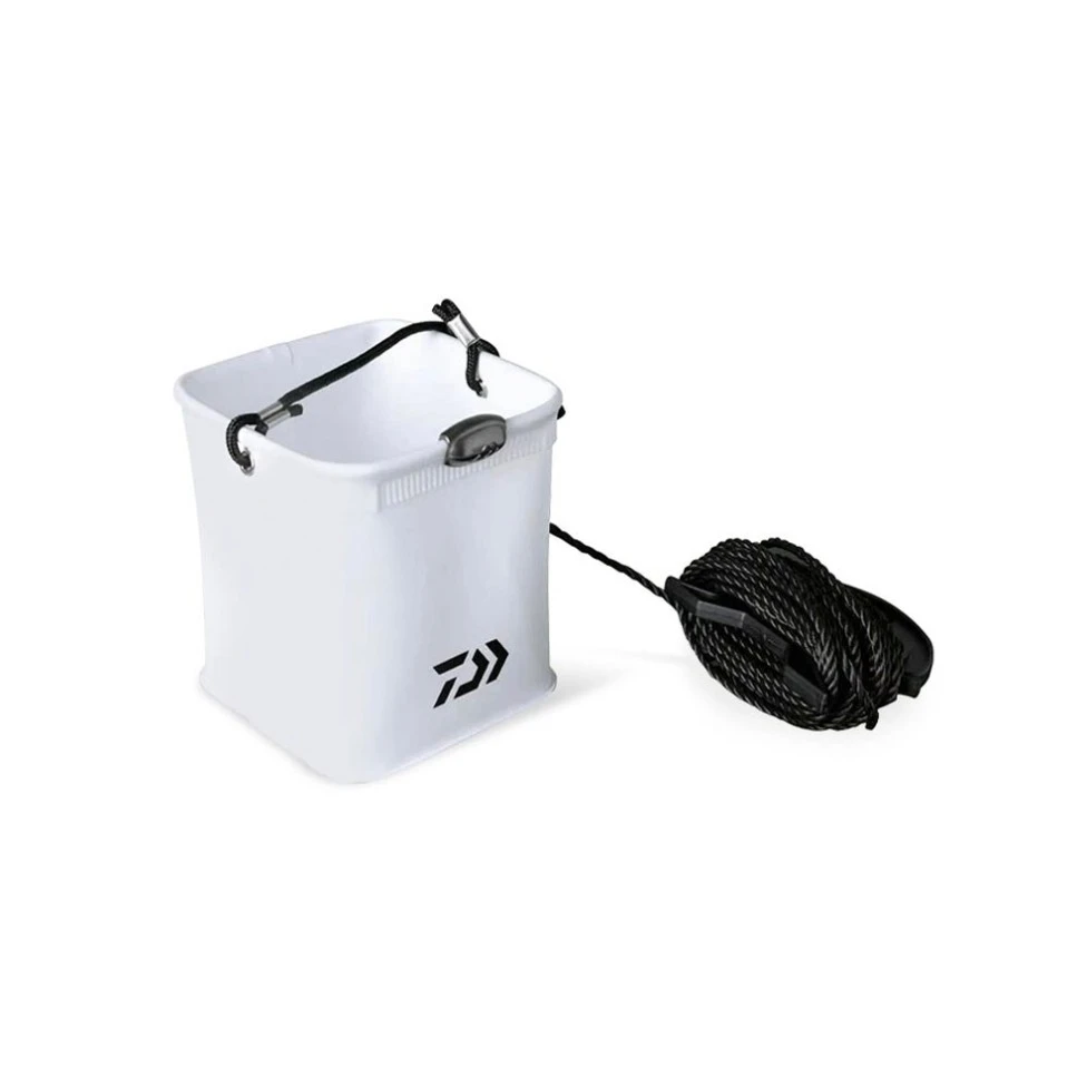 DAIWA达亿瓦25款迷你带配重打水桶取水桶EVA钓鱼打水桶取水更轻巧