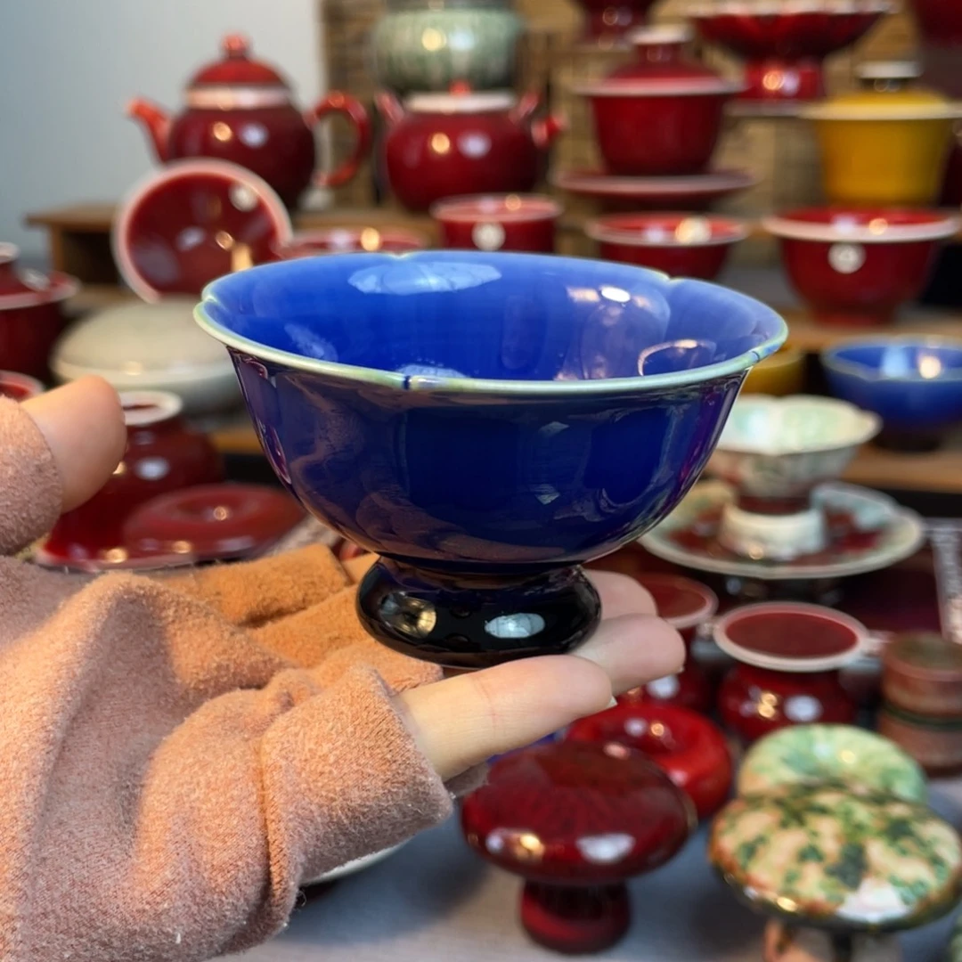 景德镇原矿陶瓷 石榴杯