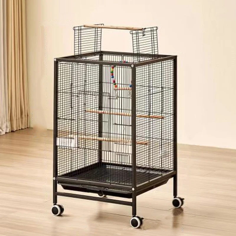 家用大号鹦鹉笼子大空间带轮子宠物鸟笼豪华别墅鸟笼子