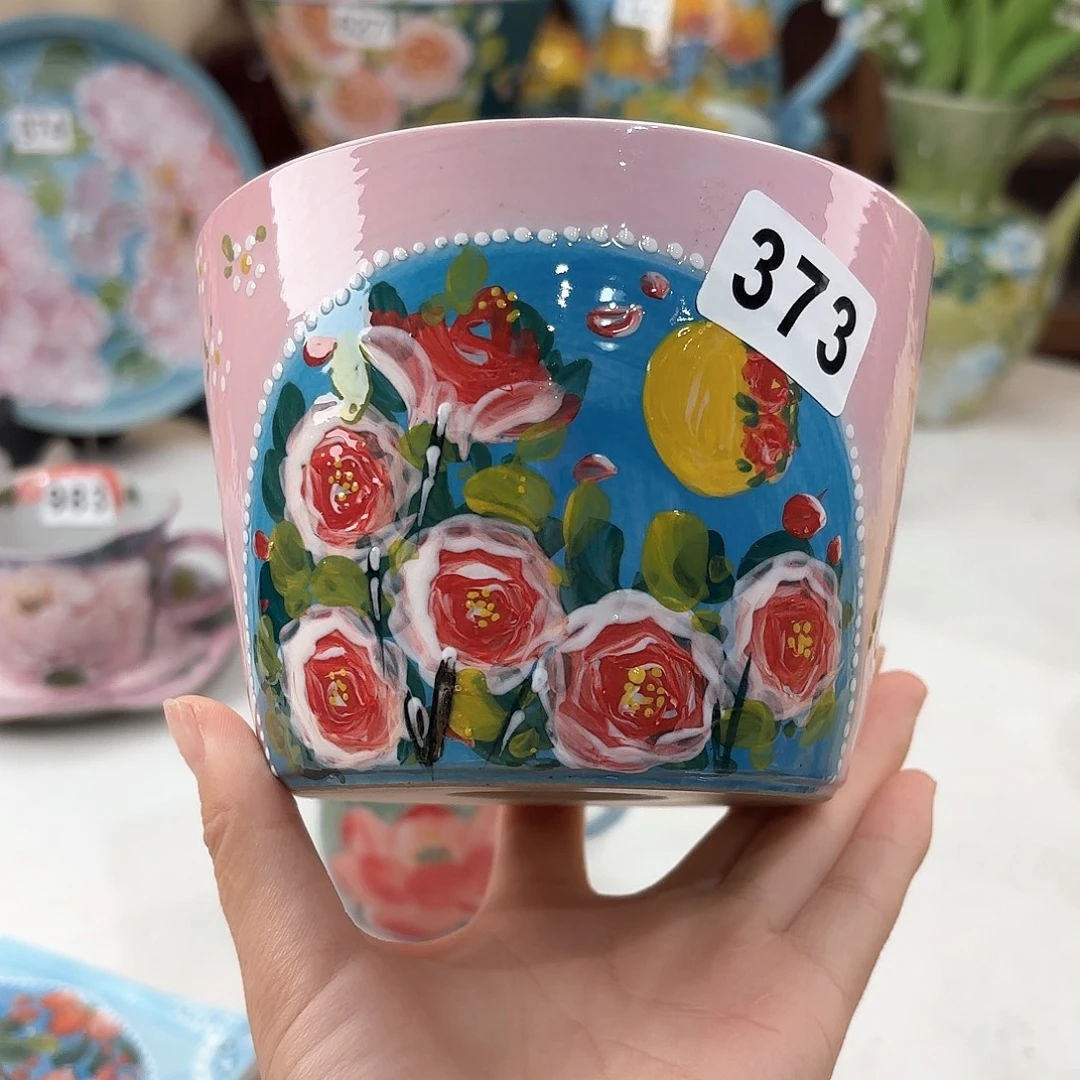 景德镇手绘高温釉下彩陶瓷茶具
