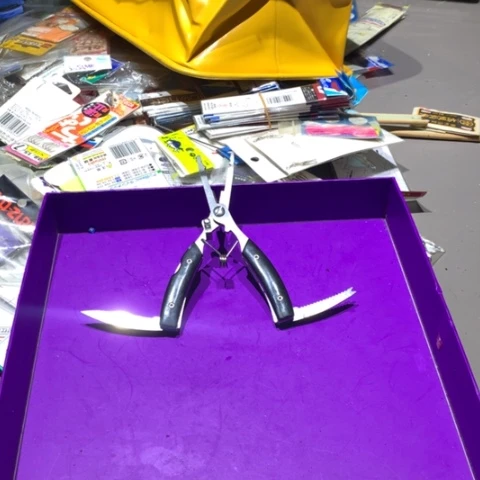 路亚钳带剪刀开始拍