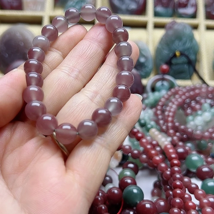 砖雕秦紫玉精品9毫米手串
