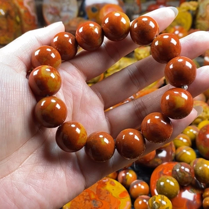 玛瑙/玉髓手串未镶嵌胡**叔