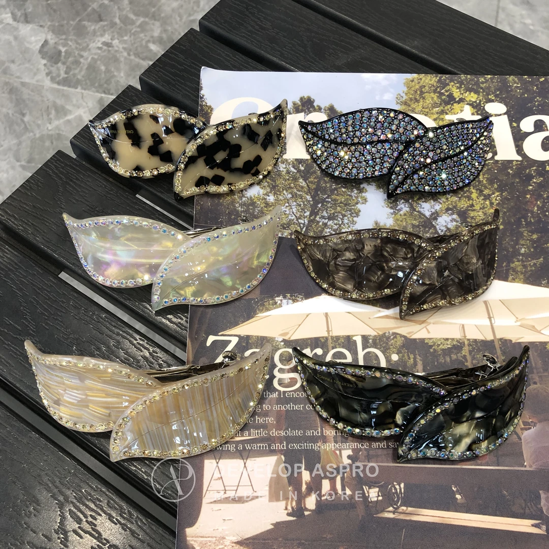 【现货】【CF醋酸】韩国新款发夹正品爆款减龄弹簧夹C1-7-CF111