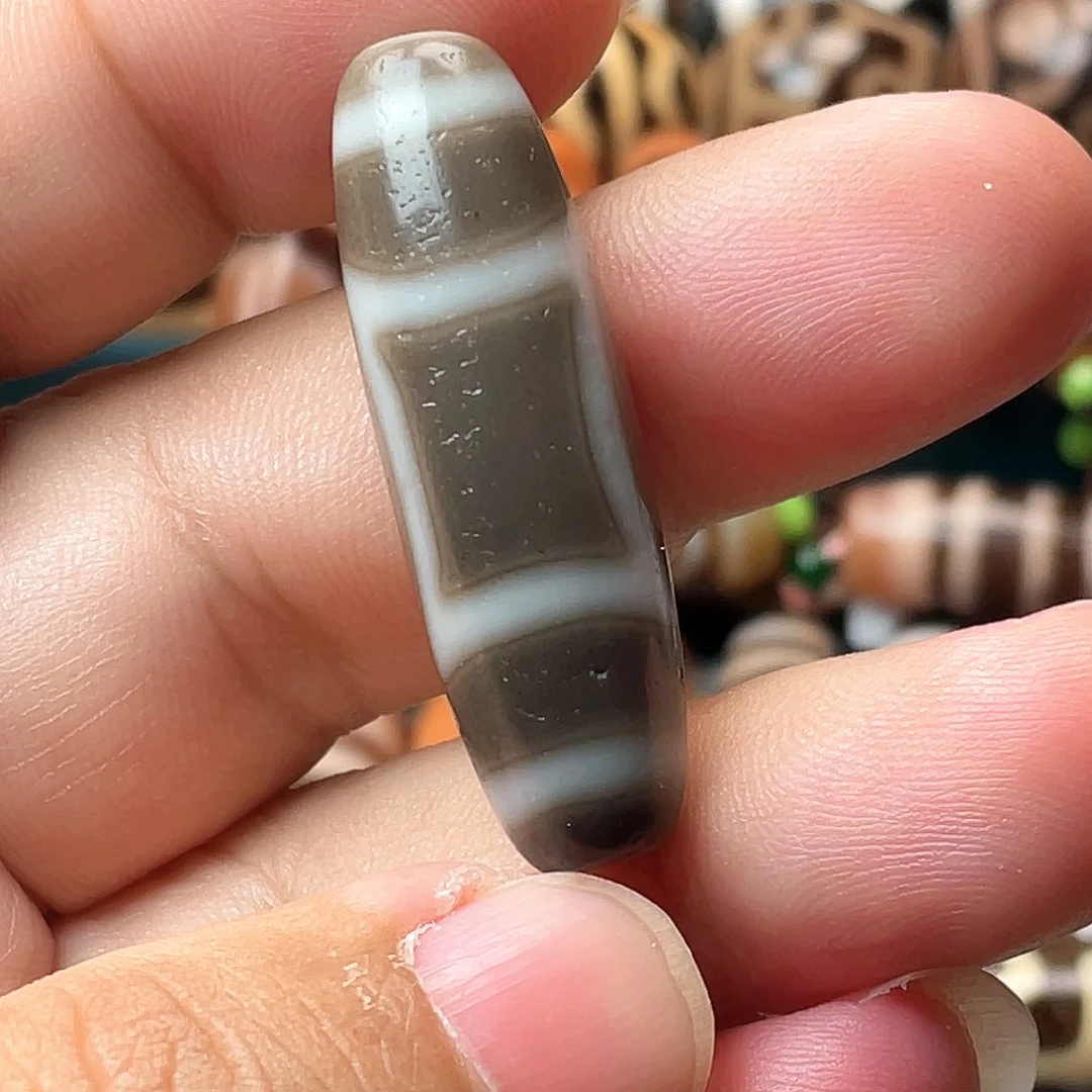 玛瑙/玉髓未镶嵌耳饰灰皮高油天地