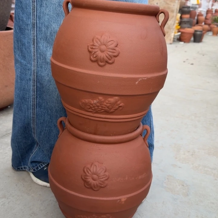 紫砂花盆口21高35宜兴紫砂粗糙正常