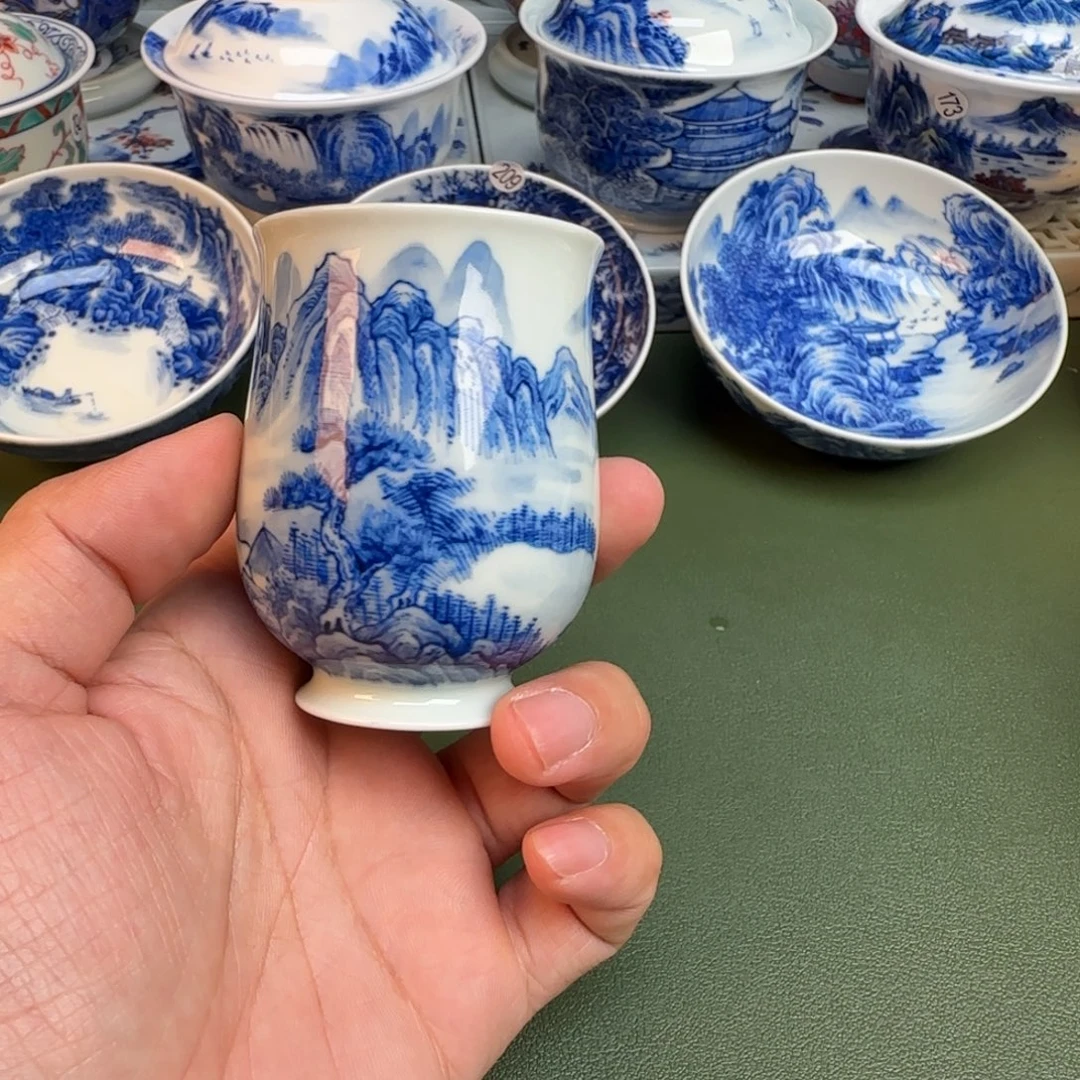 陶纯手工纯手绘茶具216