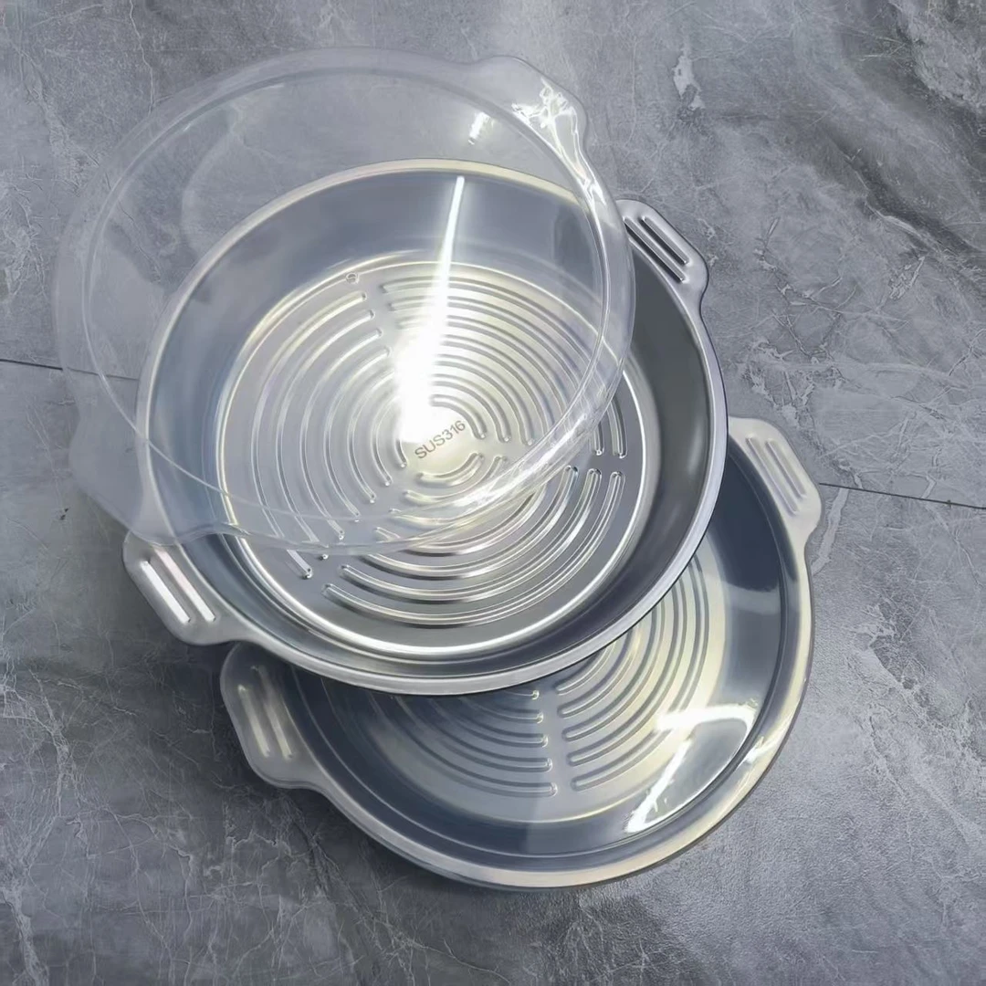 618（升级款）设计师飞碟盘带盖子2个家用厨房必备轻奢现【汤家限定】