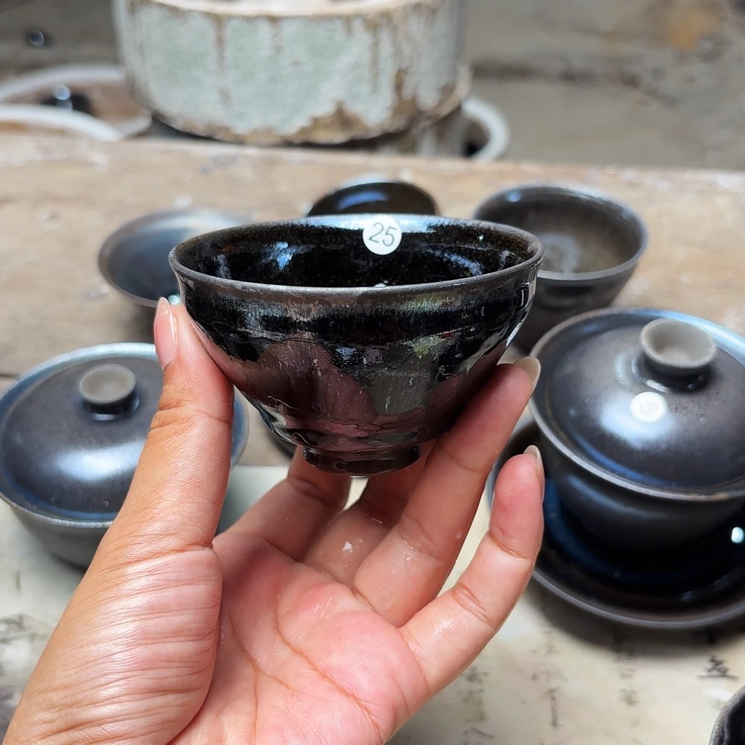 茶盏义兴龙窑建盏阿里25