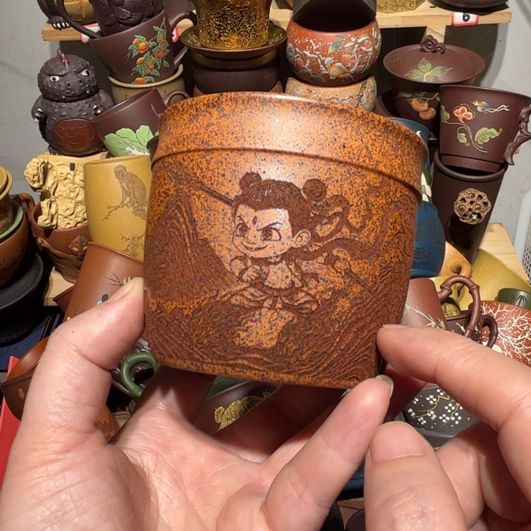 紫砂茶杯宜兴紫砂主人杯