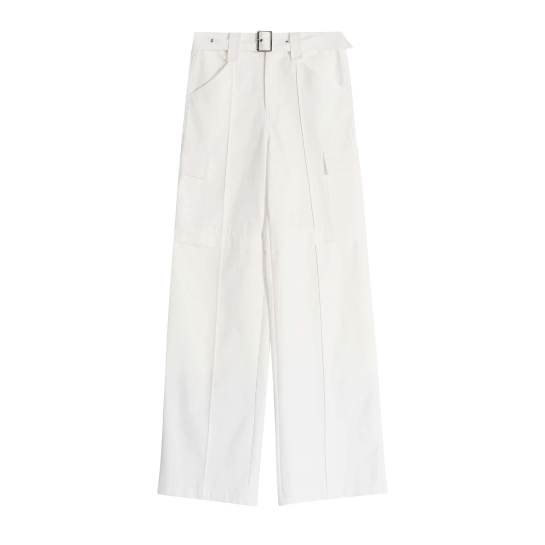 SILVER LINING 买手店 DAIZHOU 日本进口全棉拉链裤腿工装长裤