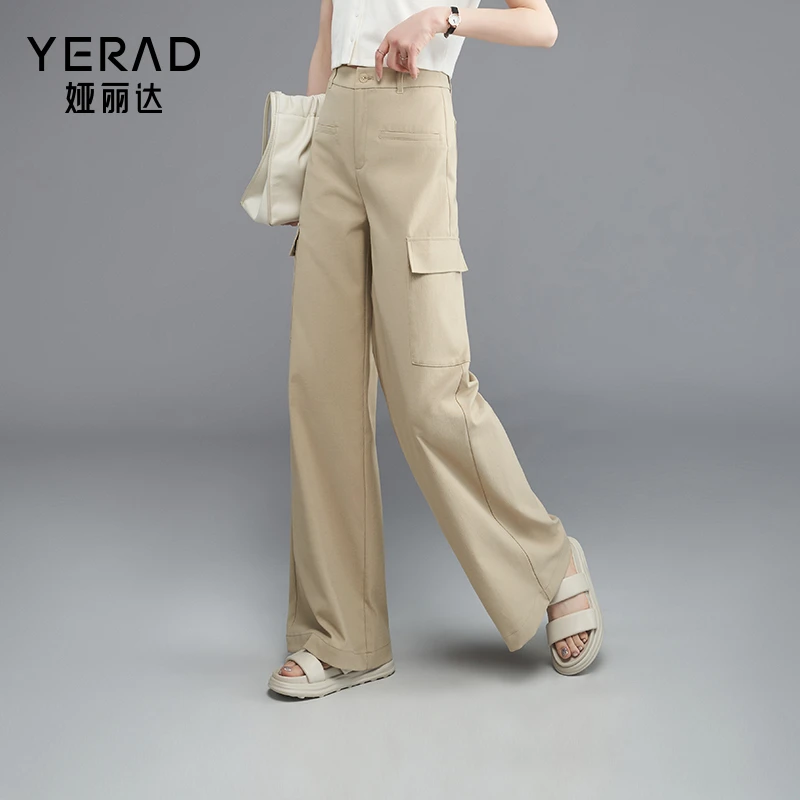 【奥莱专享】娅丽达工装裤夏季女裤休闲裤宽松长裤阔腿裤洋气