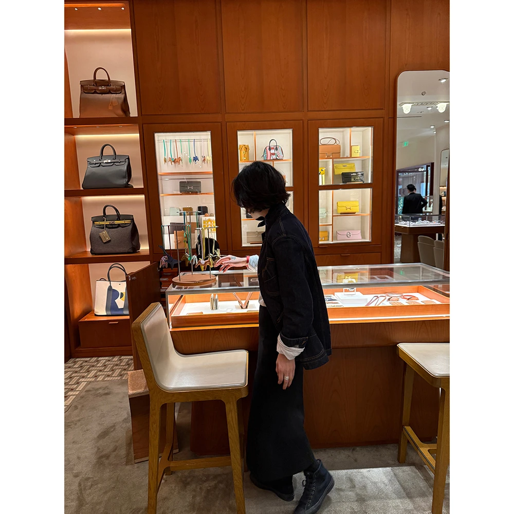 SHIIEELL复古经典牛仔棉撞色线立领百搭老钱风休闲牛仔外套Z3970