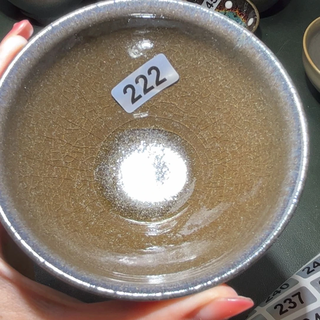 猜***透茶盏全手工原矿原釉建盏