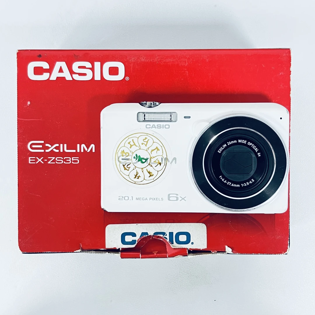 9新 Casio/卡西欧 zs35原盒2000w像素6倍光变带美颜出片色彩感好