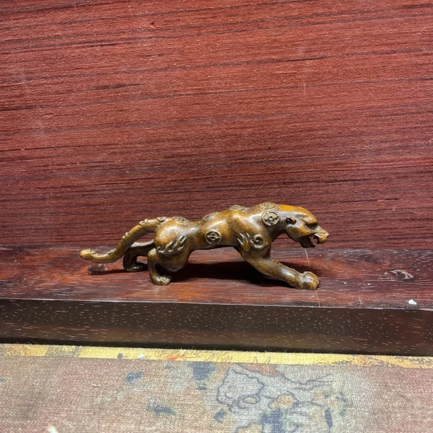 【闪购链接】铜豹子摆件