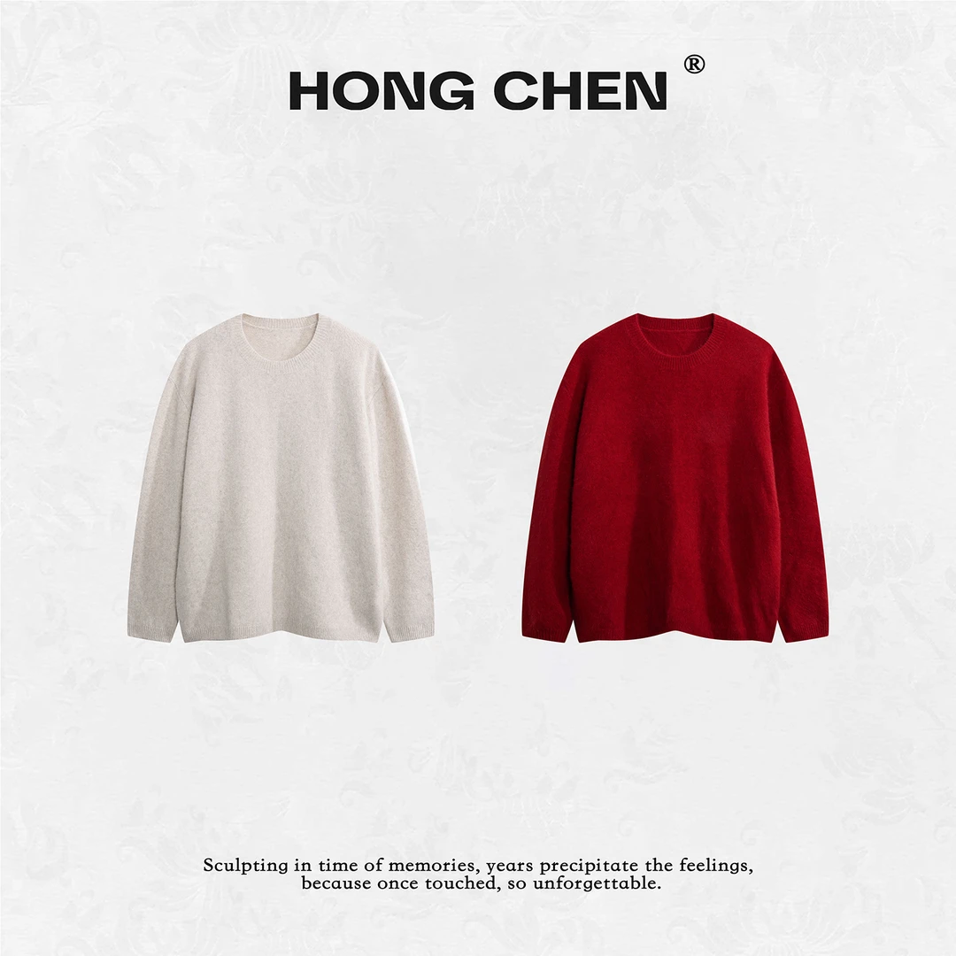 【虹辰·狐狸绒】高端时尚舒服保暖软糯羊毛细腻气质高级毛衣-HC2069