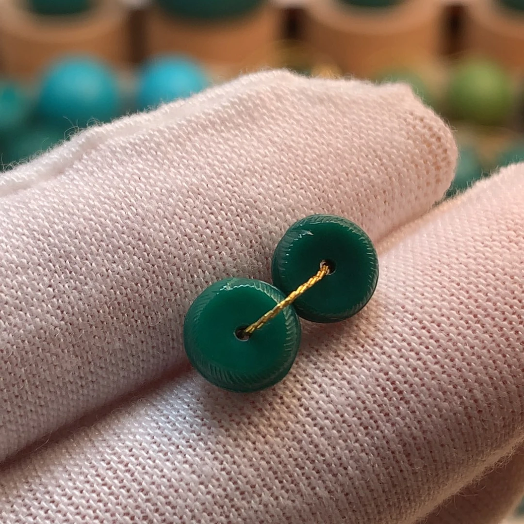 绿松石未镶嵌挂件7.1mm