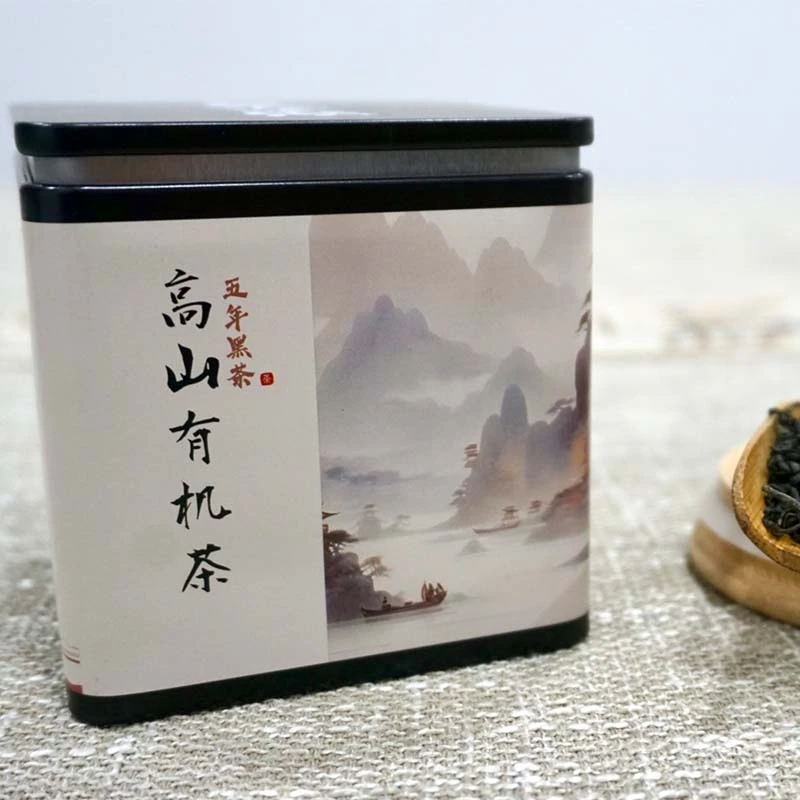 峨眉山茶2025高山有机茶五年黑茶百年罐装100g无添加剂黑茶散茶