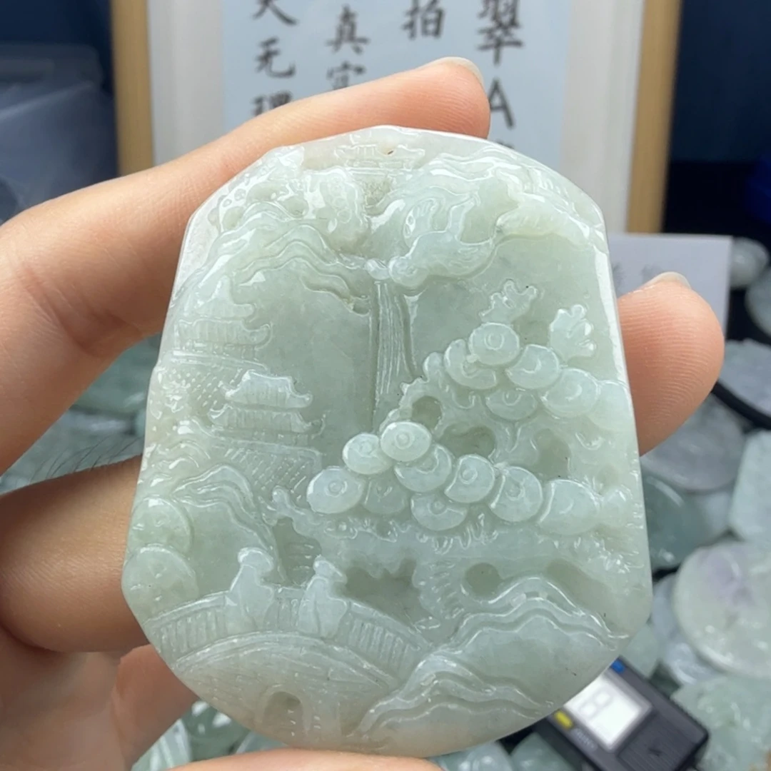 翡翠未镶嵌颈饰翡翠