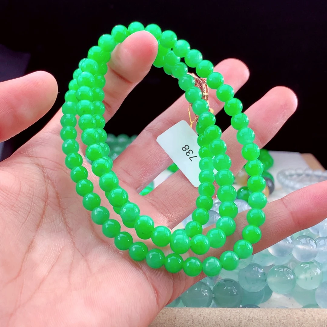 未镶嵌手串翡翠天然翡翠