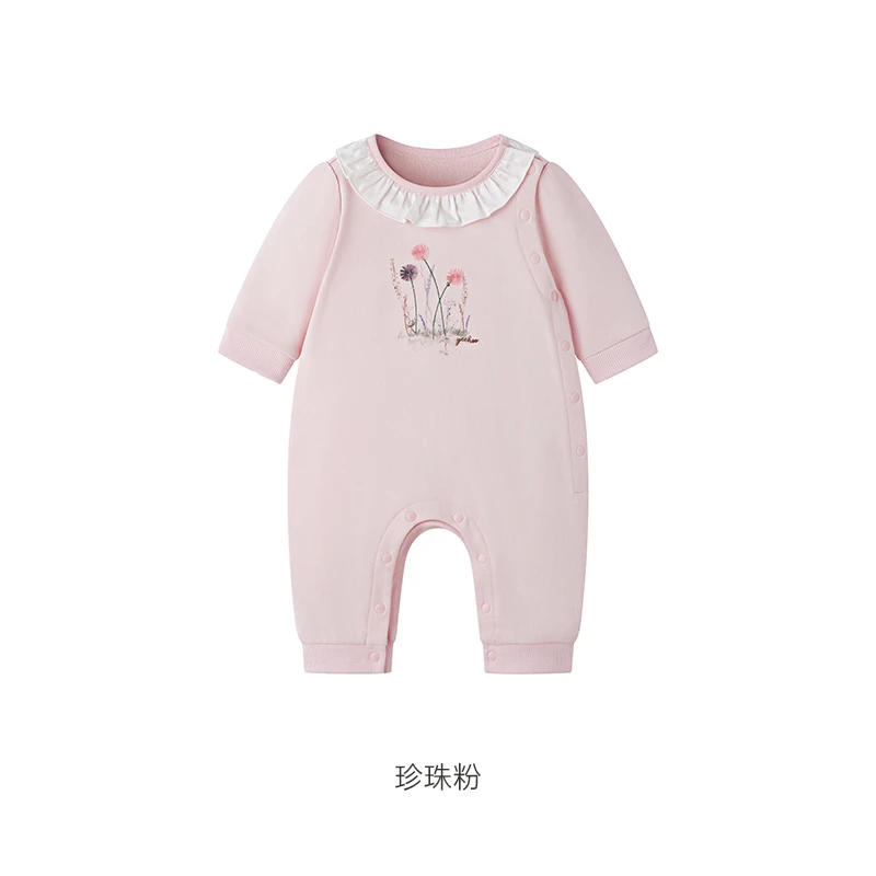 【商场同款】英氏男宝女宝童装新生儿连体衣春季婴儿衣服新款PK