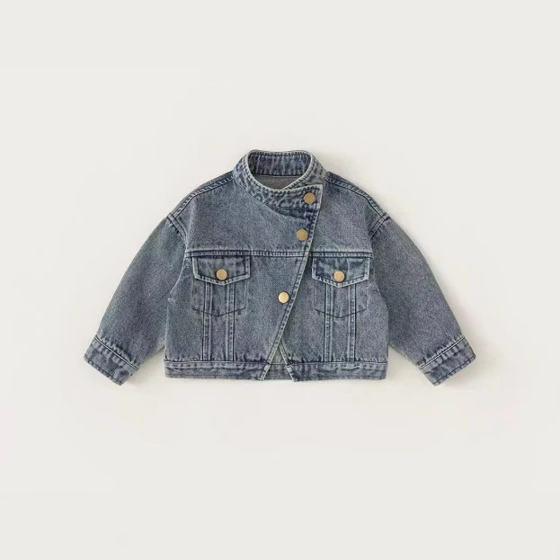 女童春季牛仔外套儿童新款上衣洋气男女宝春秋款外穿韩范潮50005
