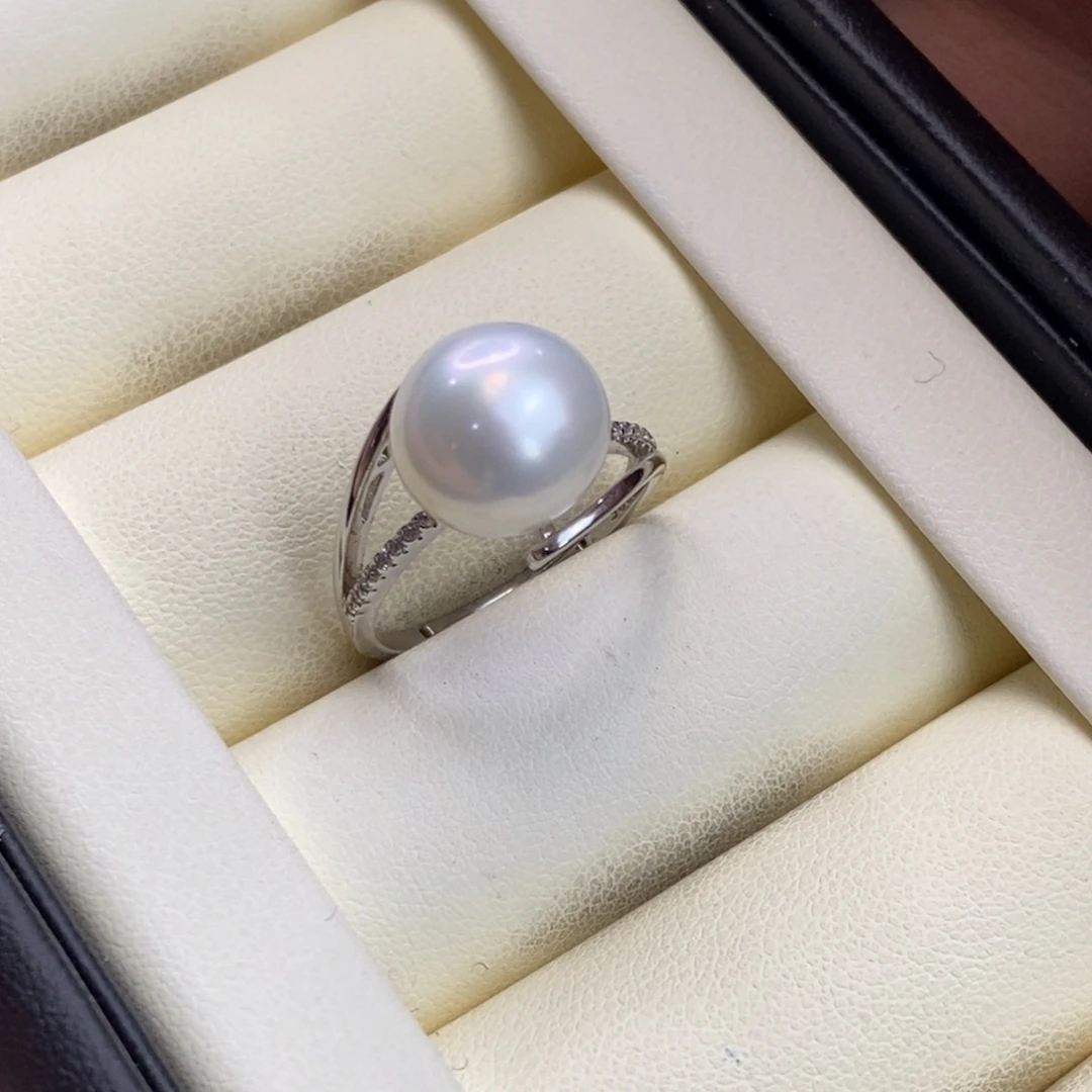 淡水珍珠银S925镶嵌戒指特价