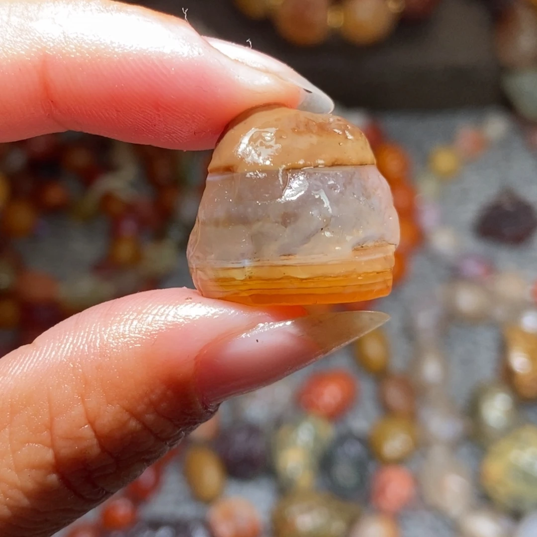 未镶嵌玛瑙/玉髓珠宝半成品